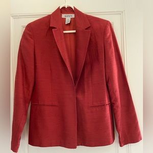 Alfani crimson/brick colored blazer size 6